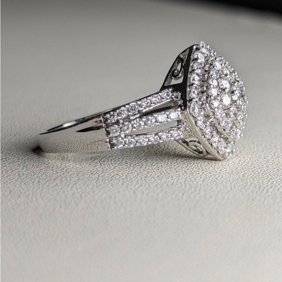 White gold fashion ladies size 7 brand new 3/8cctw diamonds - Picture 2 of 7